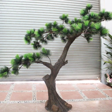 Fałszywe liście plastikowe Ozdoby ogrodowe z drzewa sosnowego