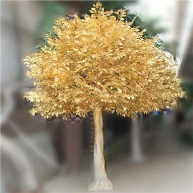 Sztuczne drzewo Banyan Złote liście Duże rośliny ozdobne
